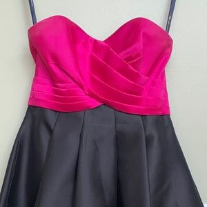 Shoshanna Beautiful pink and black formal dress.